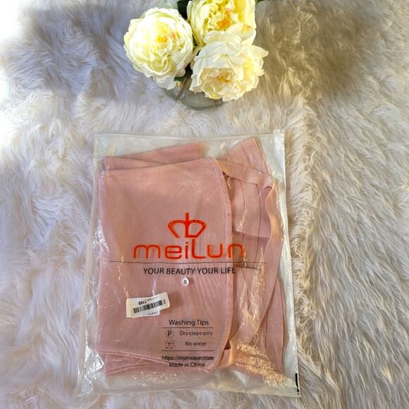 NEW Meilun Halter Fishtail Bandage Party Dress, Small, Mermaid Prom Wedding Pink - Picture 11 of 13